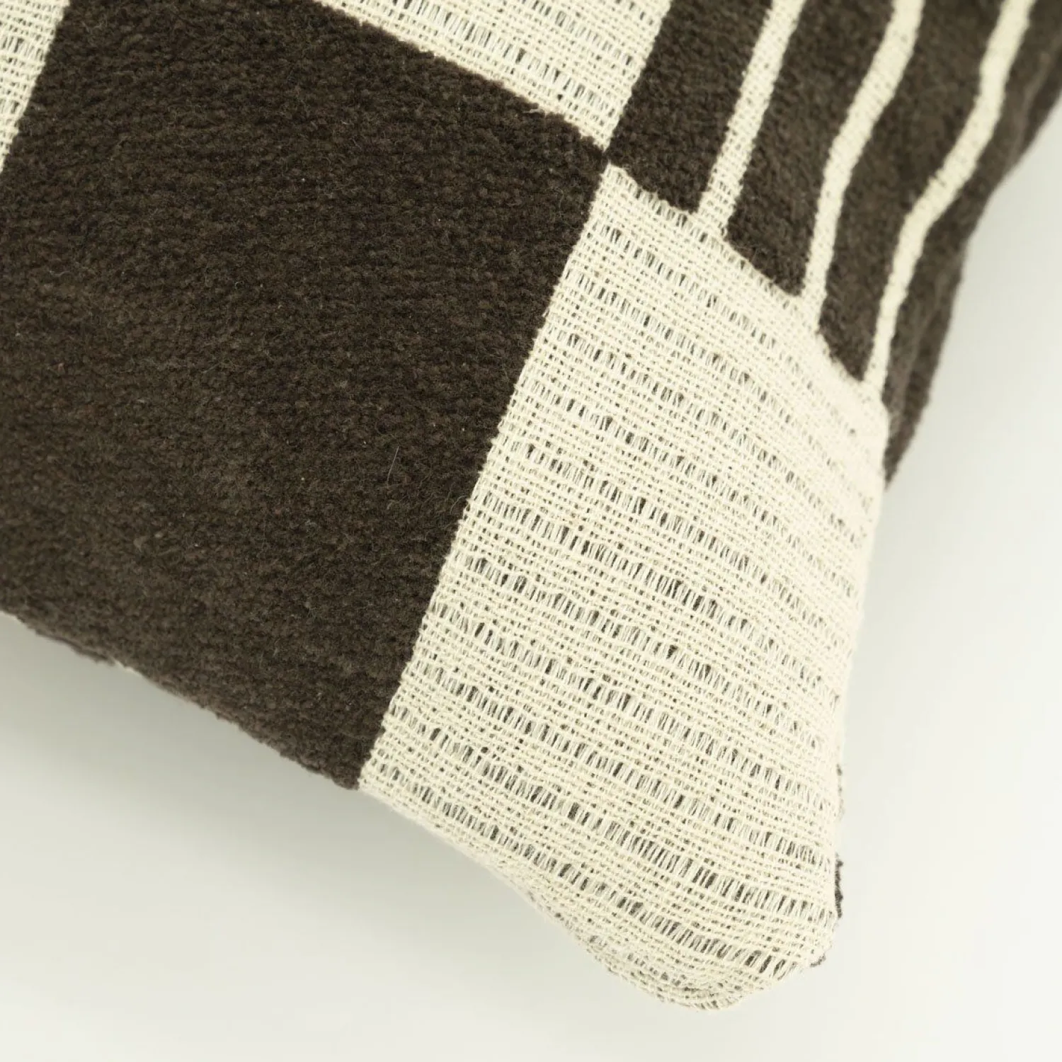 Sierkussens & Plaids-By Boo Twist Rechthoekig Kussen Brown