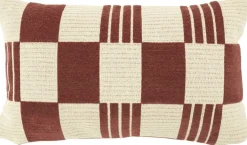 Sierkussens & Plaids-By Boo Twist Rechthoekig Kussen Burgundy