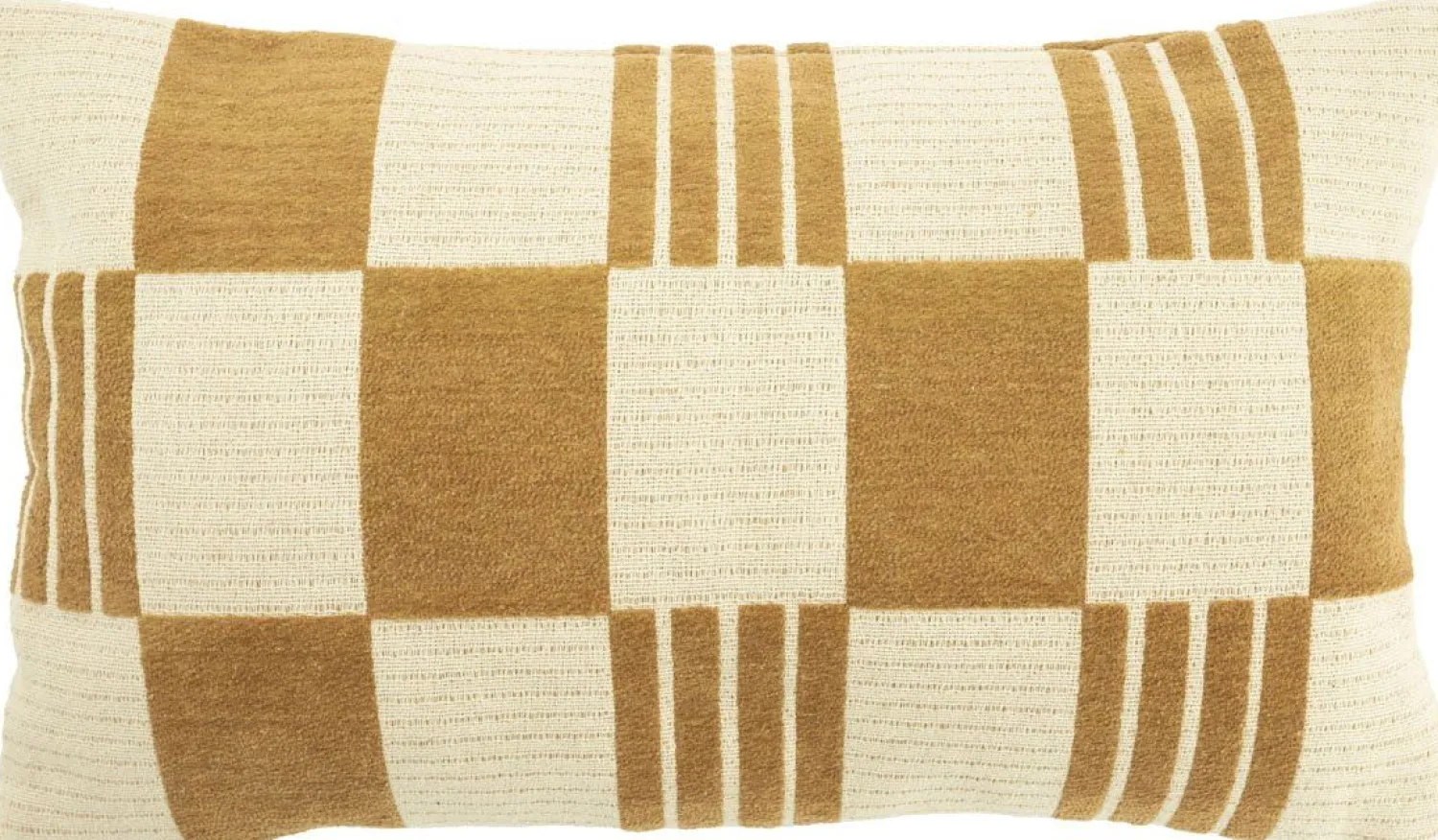 Sierkussens & Plaids-By Boo Twist Rechthoekig Kussen Mustard