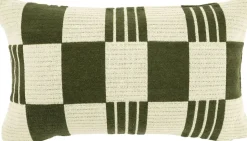 Sierkussens & Plaids-By Boo Twist Rechthoekig Kussen Green