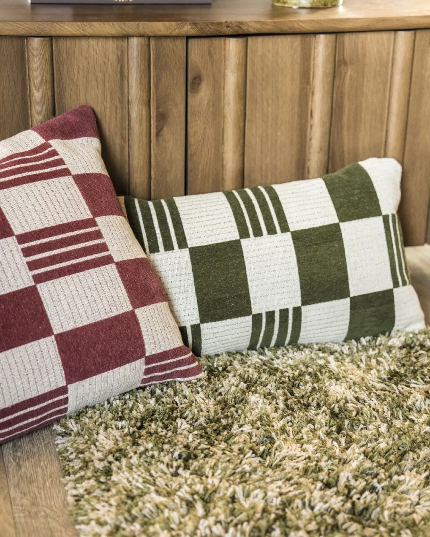 Sierkussens & Plaids-By Boo Twist Rechthoekig Kussen Green