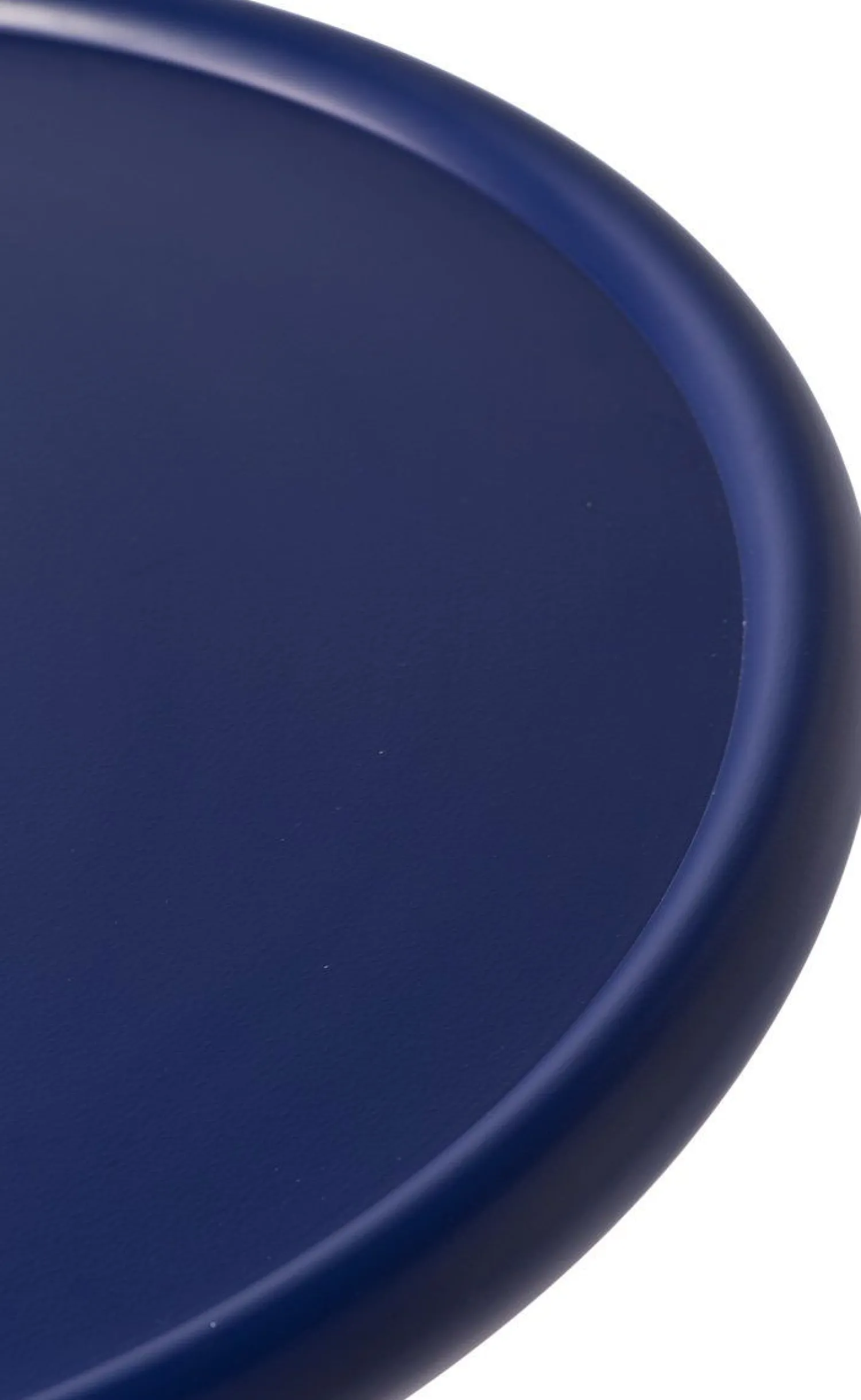 Ronde Bijzettafels-POLSPOTTEN Twister Bijzettafel Donker Blauw