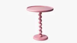 Ronde Bijzettafels-POLSPOTTEN Twister Bijzettafel Roze