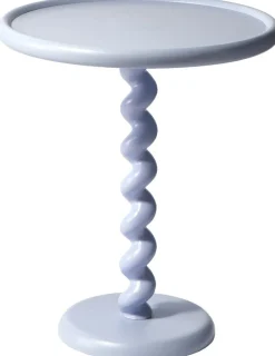 Ronde Bijzettafels-POLSPOTTEN Twister Bijzettafel Licht Blauw