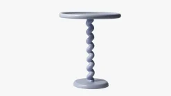 Ronde Bijzettafels-POLSPOTTEN Twister Bijzettafel Licht Blauw