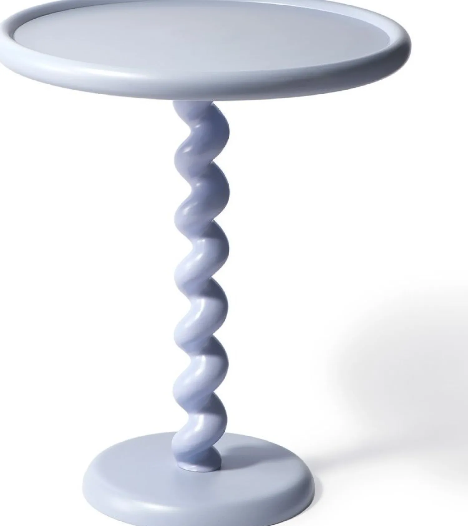 Ronde Bijzettafels-POLSPOTTEN Twister Bijzettafel Licht Blauw