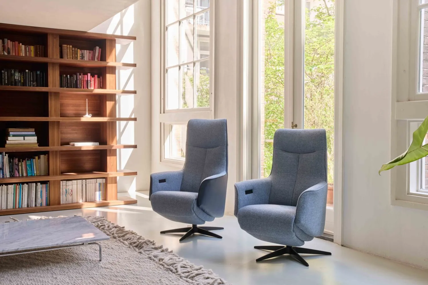 Relaxfauteuils-Eijerkamp Collectie Twister Pro Relaxfauteuil Creme