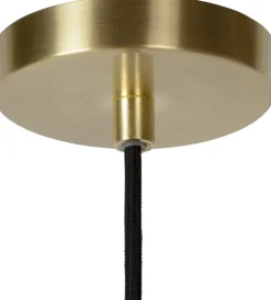 Glazen Hanglampen|Glazen Hanglampen-Lucide Tycho Hanglamp Goud