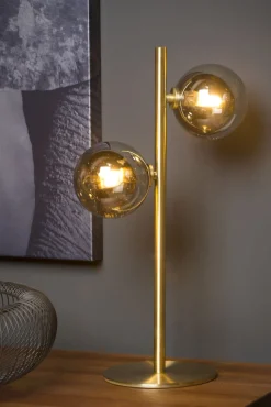 Tafellampen|Tafellampen-Lucide Tycho Tafellamp Goud