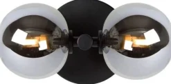 Wandlampen|Wandlampen-Lucide Tycho Wandlamp Zwart