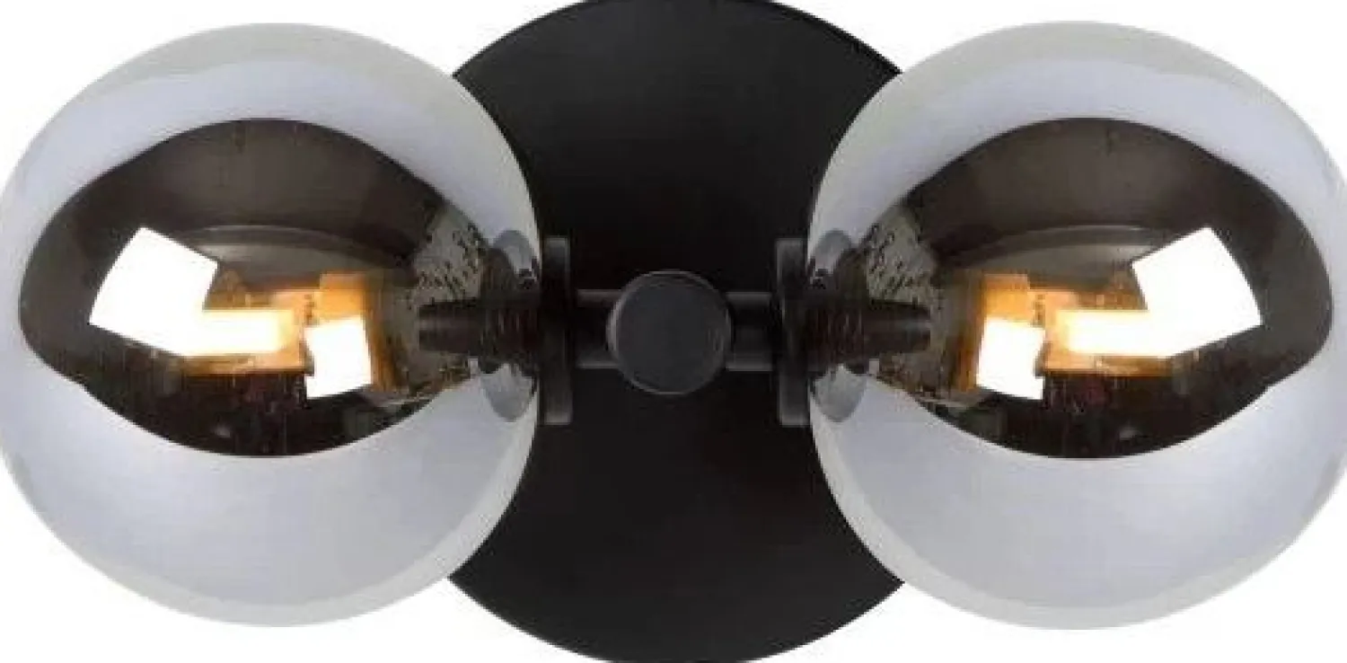 Wandlampen|Wandlampen-Lucide Tycho Wandlamp Zwart