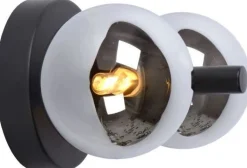 Wandlampen|Wandlampen-Lucide Tycho Wandlamp Zwart