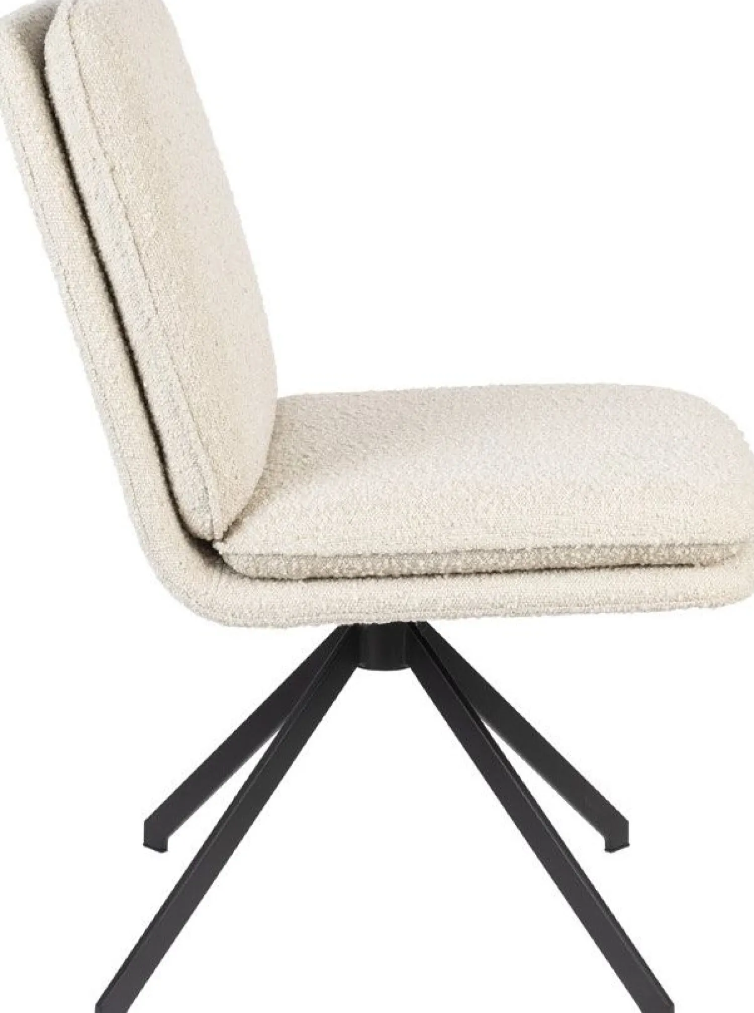 Draaibare Eetkamerstoelen|Eetkamerstoelen Zonder Armleuning-Zuiver Tyler (set van 2) Eetkamerstoel Wit