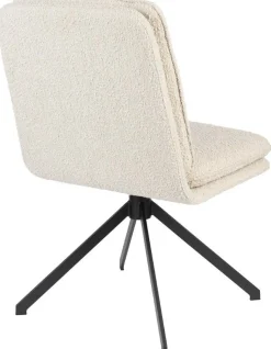 Draaibare Eetkamerstoelen|Eetkamerstoelen Zonder Armleuning-Zuiver Tyler (set van 2) Eetkamerstoel Wit