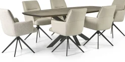 Houten Eettafels-Montèl Ultimo Eettafel Deer Brown