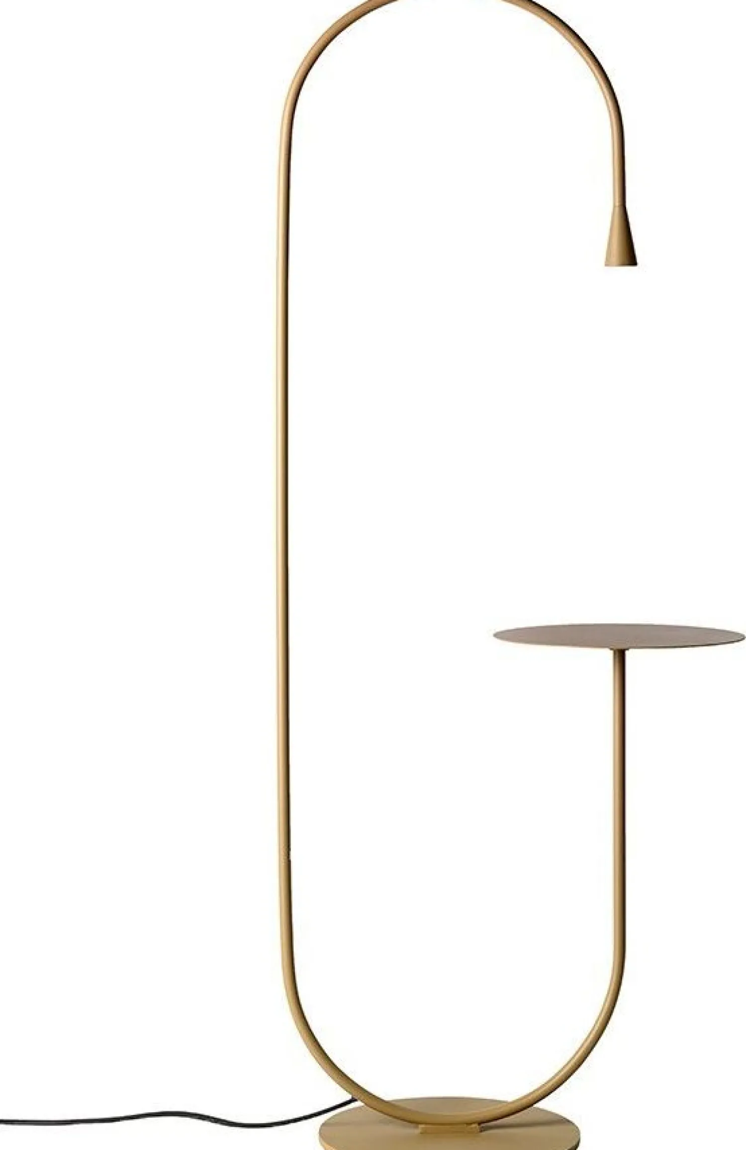 Design Vloerlampen|Vloerlampen-Pode Uturn Vloerlamp Goud