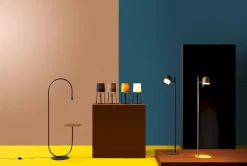 Design Vloerlampen|Vloerlampen-Pode Uturn Vloerlamp Goud