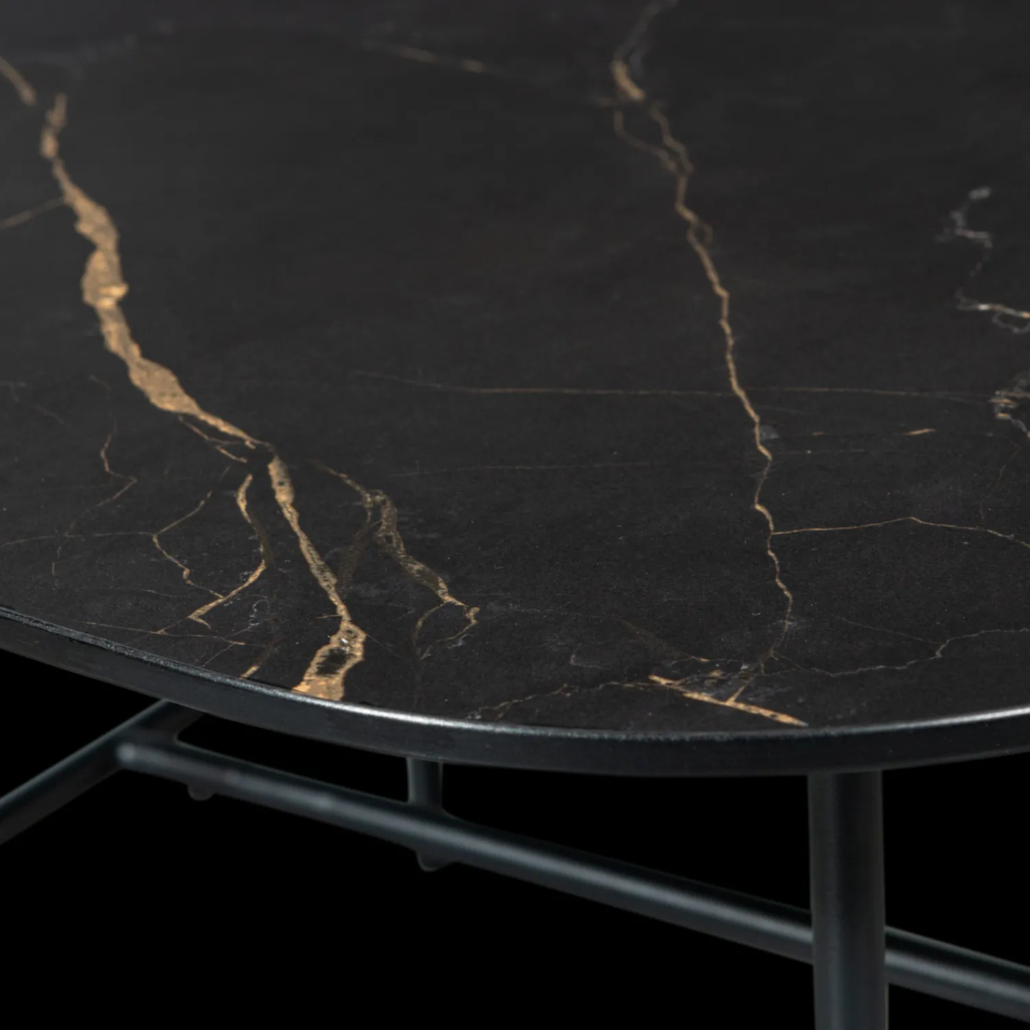 Organische Salontafels-WOOOD Vajen Salontafel Black
