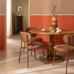 Eetkamerstoelen Zonder Armleuning-WOOOD Valor Eetkamerstoel Brown