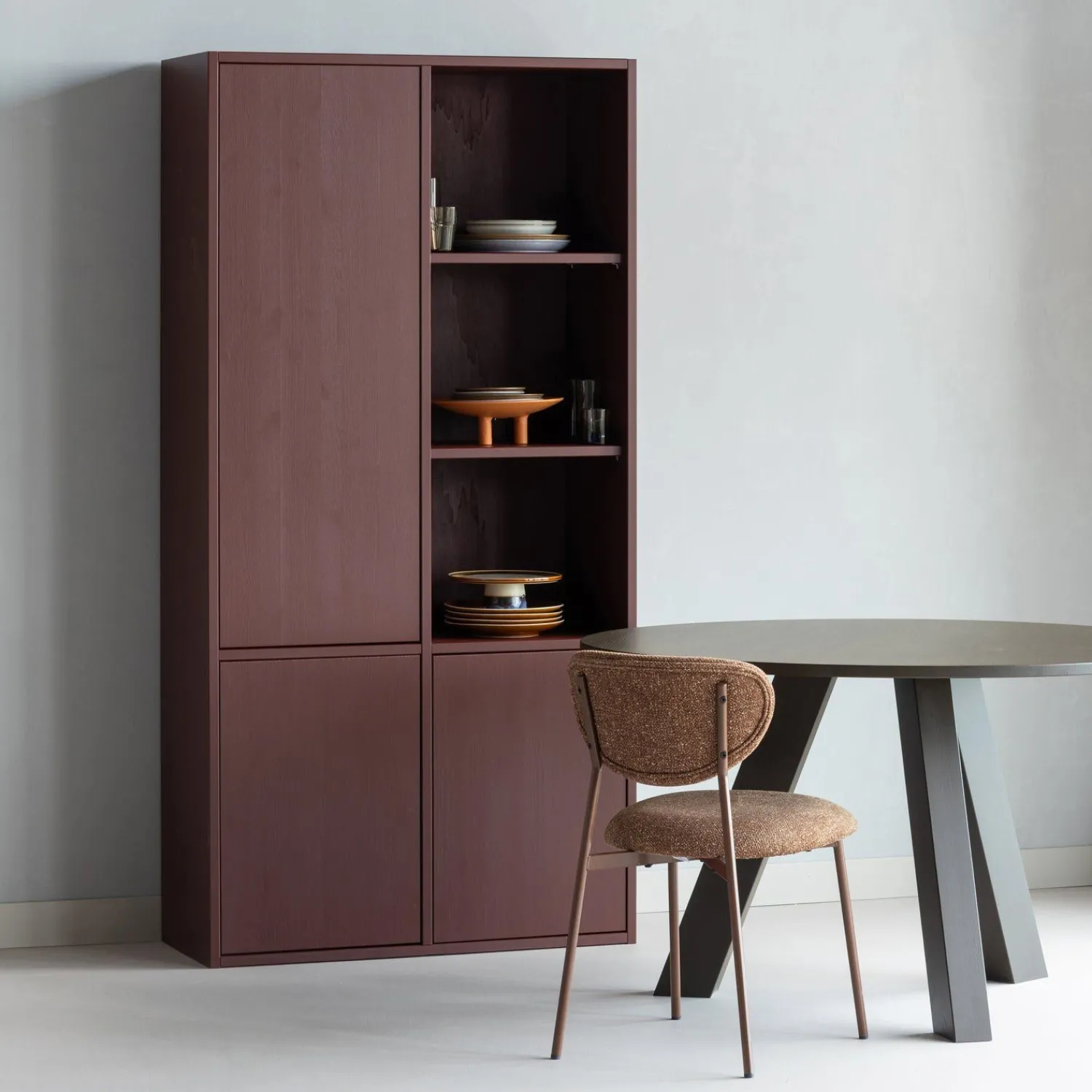 Eetkamerstoelen Zonder Armleuning-WOOOD Valor Eetkamerstoel Brown