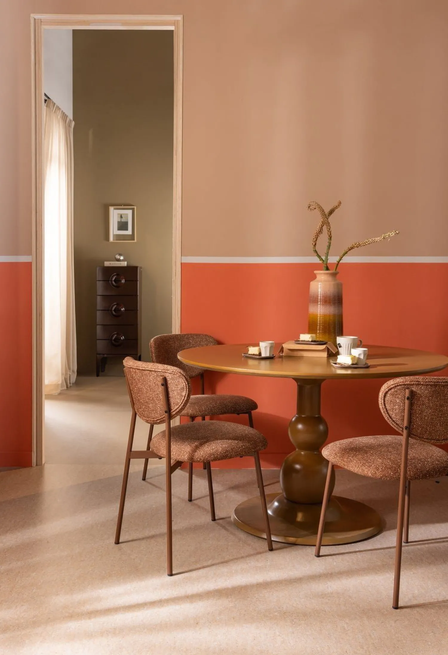 Eetkamerstoelen Zonder Armleuning-WOOOD Valor Eetkamerstoel Brown