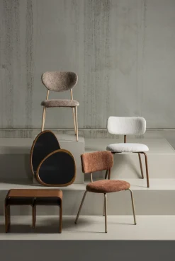 Eetkamerstoelen Zonder Armleuning-WOOOD Valor Eetkamerstoel Sand