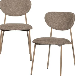 Eetkamerstoelen Zonder Armleuning-WOOOD Valor Eetkamerstoel Sand