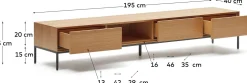 Tv-Meubels-Kave Home Vedrana Tv-meubel Naturel