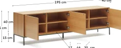 Tv-Meubels-Kave Home Vedrana Tv-meubel Bruin