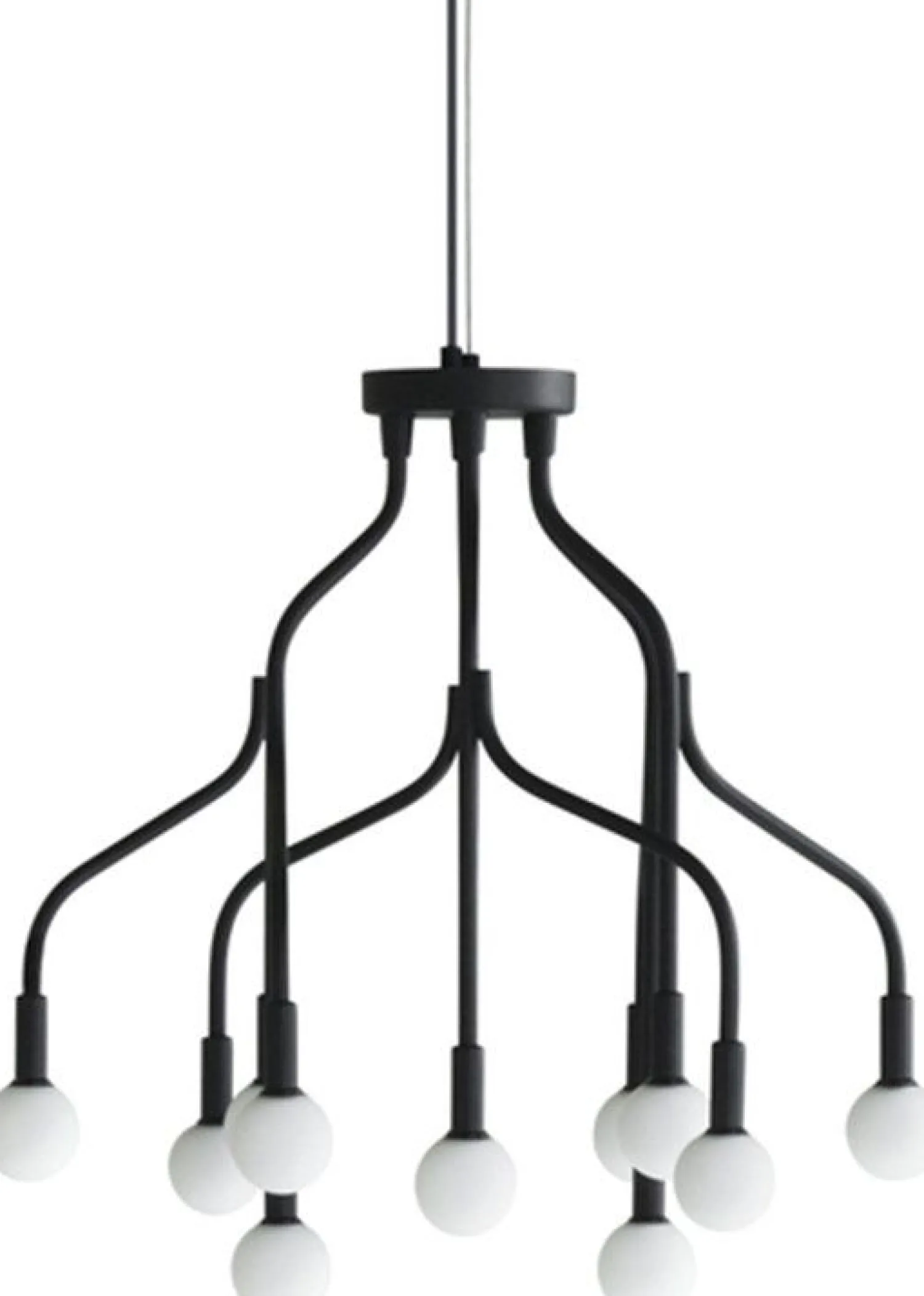 Glazen Hanglampen|Glazen Hanglampen-Normann Copenhagen Vekst Hanglamp Black