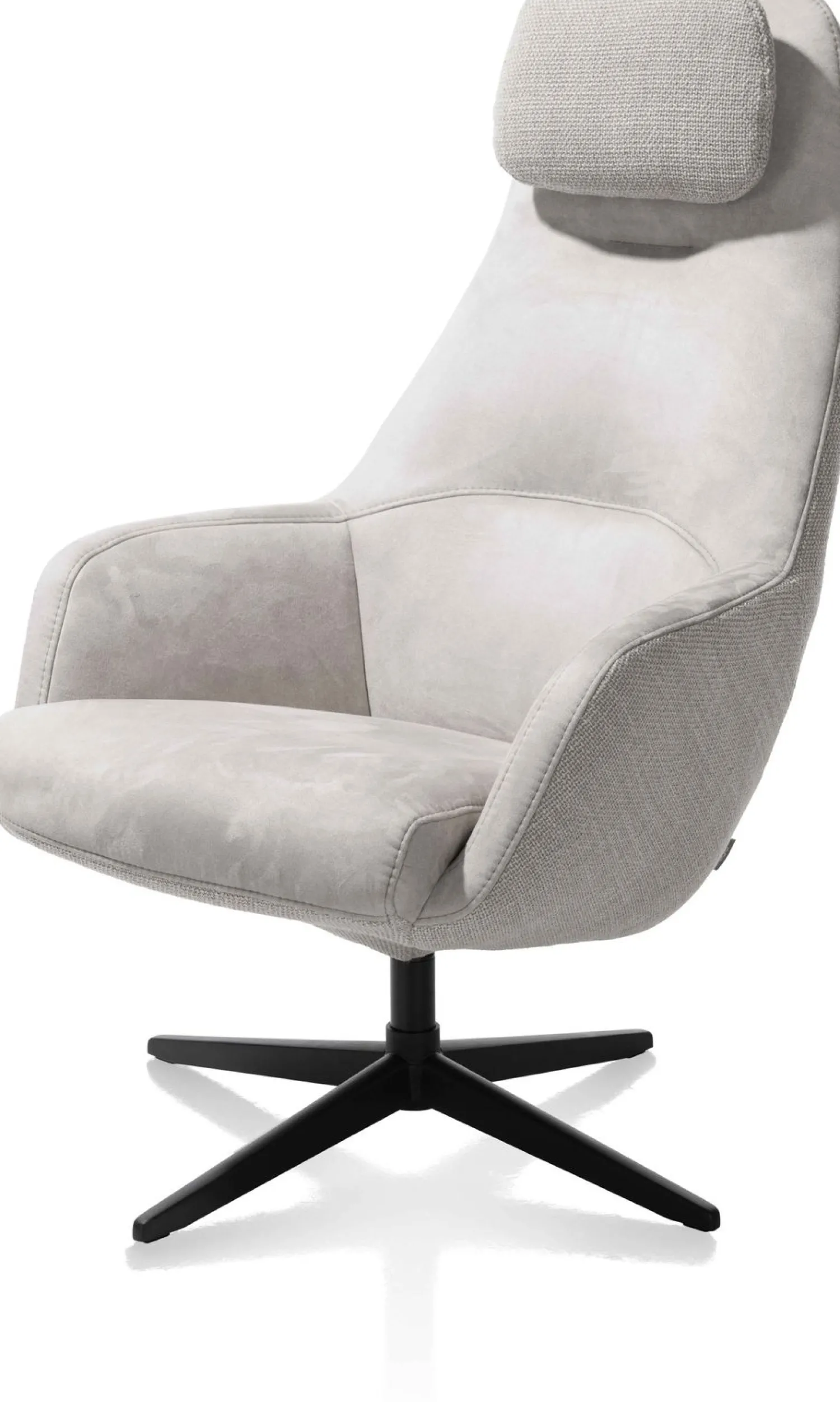 Draaifauteuils-XOOON Vernon Draaifauteuil Grijs