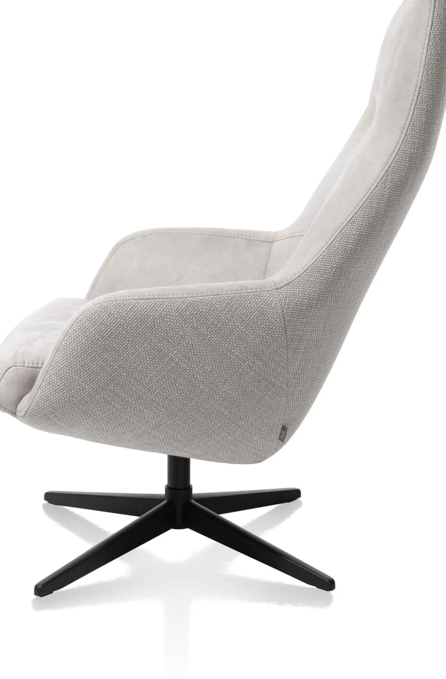 Draaifauteuils-XOOON Vernon Draaifauteuil Grijs