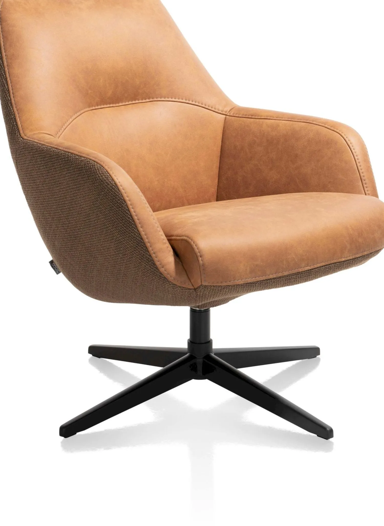 Draaifauteuils-XOOON Vernon Draaifauteuil Desert, Goud