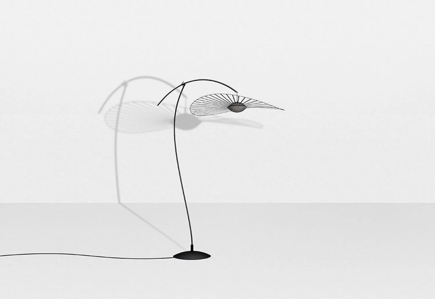 Design Vloerlampen|Vloerlampen-Petite Friture Vertigo Nova Vloerlamp Zwart