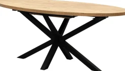 Uitschuifbare Eettafels|Ovale Eettafels-Trendhopper Viano Eettafel Mango