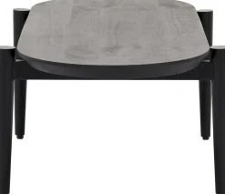 Houten Salontafels|Ovale Salontafels-Trendhopper Viby Salontafel Zwart