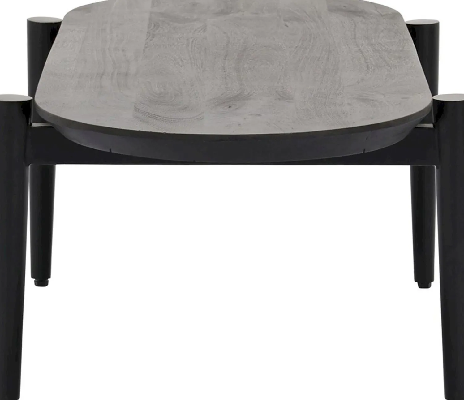 Houten Salontafels|Ovale Salontafels-Trendhopper Viby Salontafel Zwart
