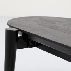 Houten Salontafels|Ovale Salontafels-Trendhopper Viby Salontafel Zwart