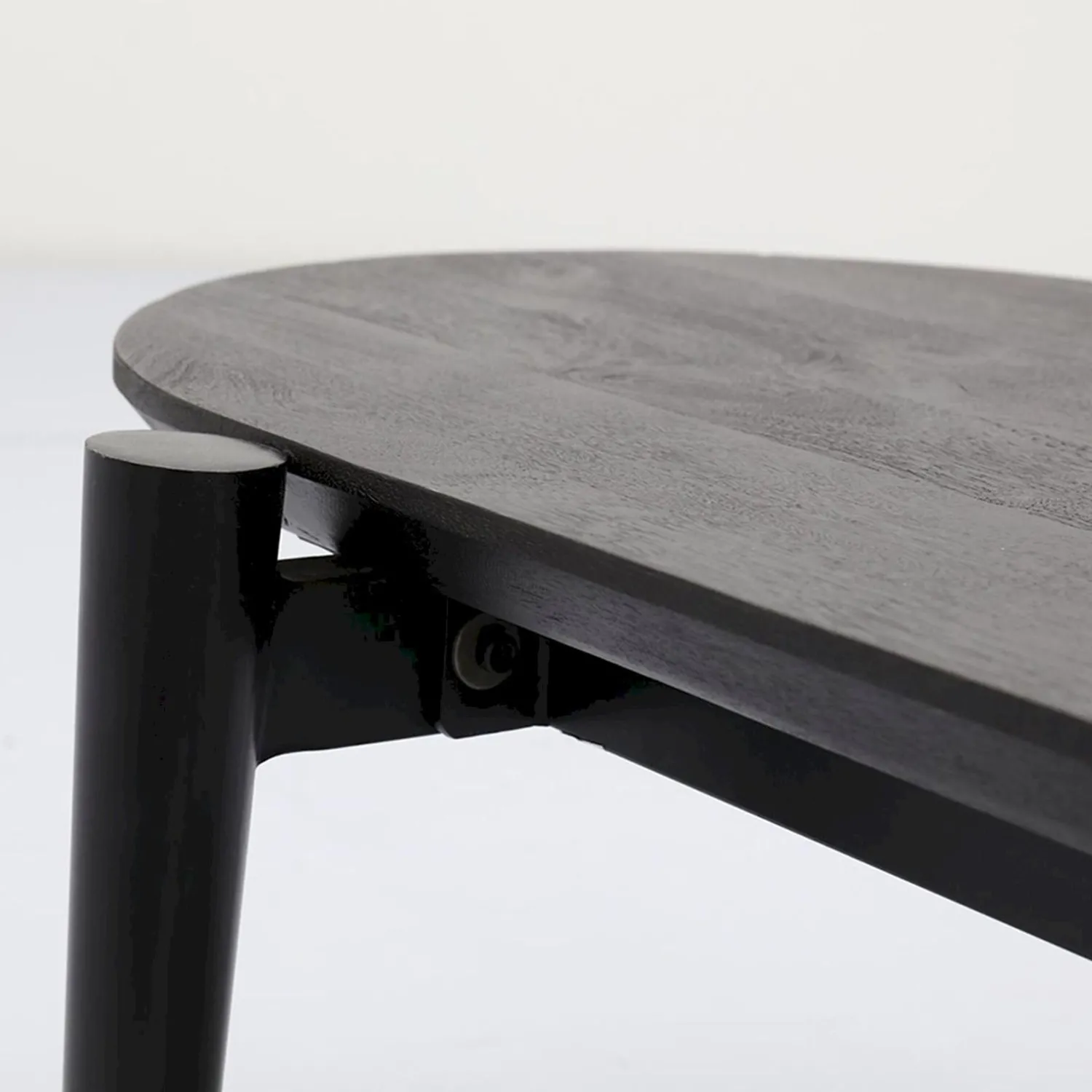 Houten Salontafels|Ovale Salontafels-Trendhopper Viby Salontafel Zwart