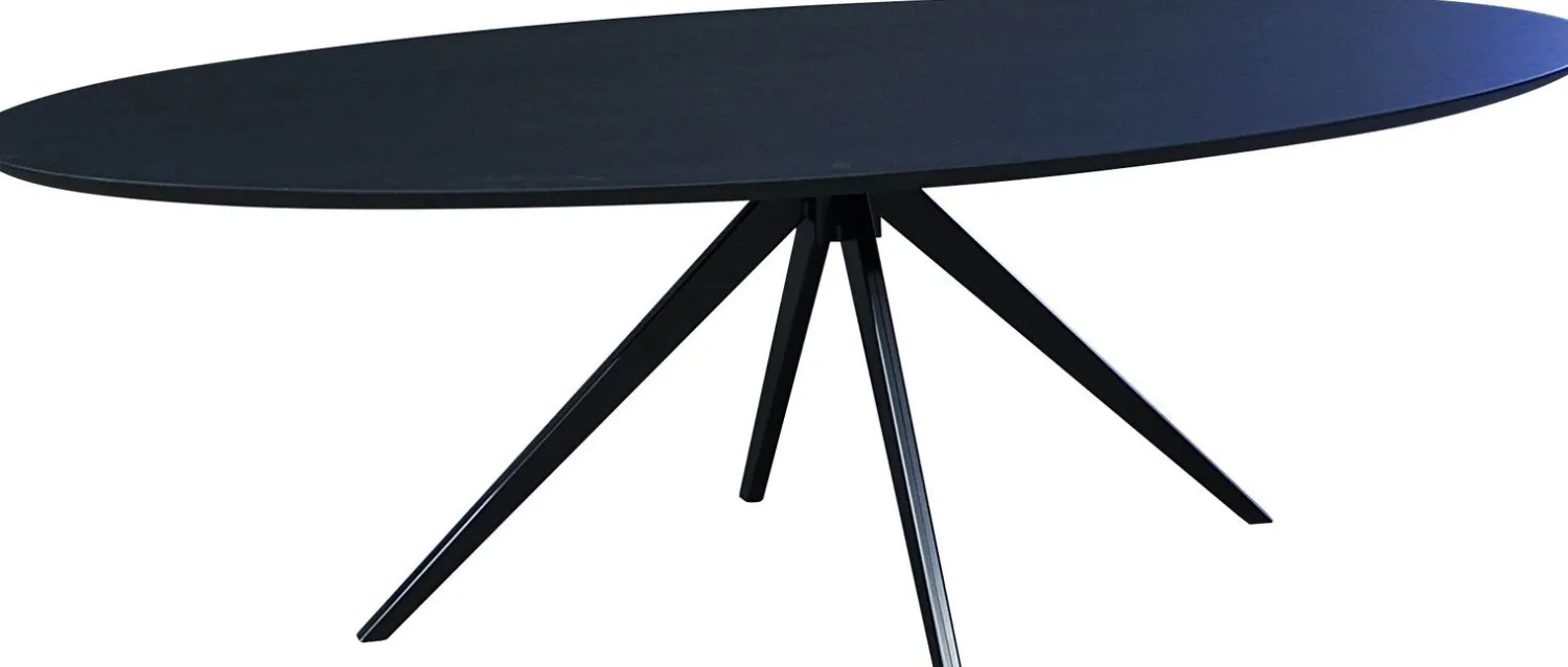 Houten Eettafels|Ovale Eettafels-Eijerkamp Collectie Vic Eettafel Luxury Brown