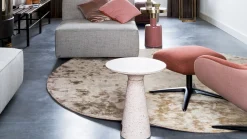 Ronde Bijzettafels-Zuiver Victoria Bijzettafel Pink