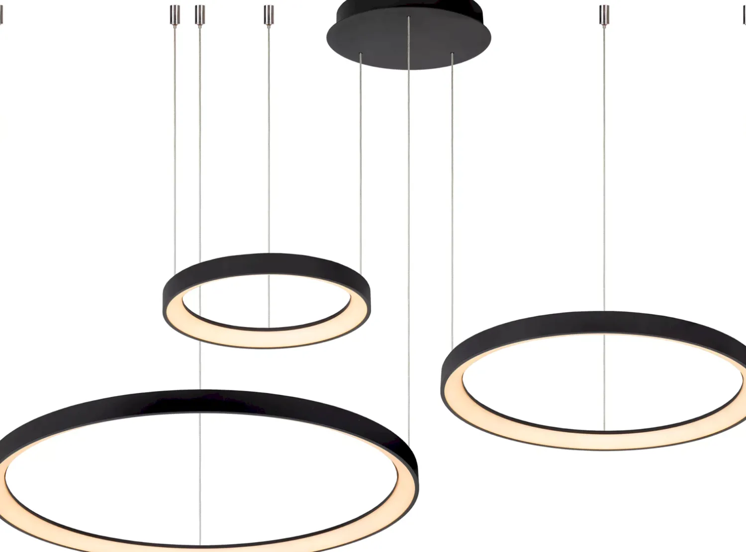 Moderne Hanglampen|Moderne Hanglampen-Lucide Vidal Hanglamp Zwart