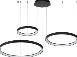 Moderne Hanglampen|Moderne Hanglampen-Lucide Vidal Hanglamp Zwart