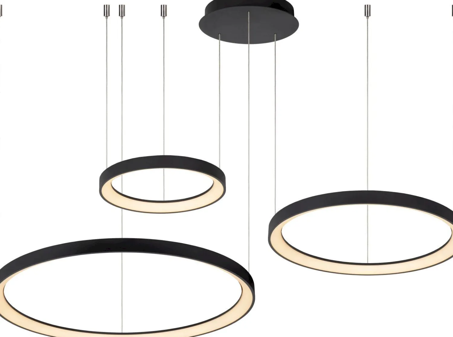 Moderne Hanglampen|Moderne Hanglampen-Lucide Vidal Hanglamp Zwart