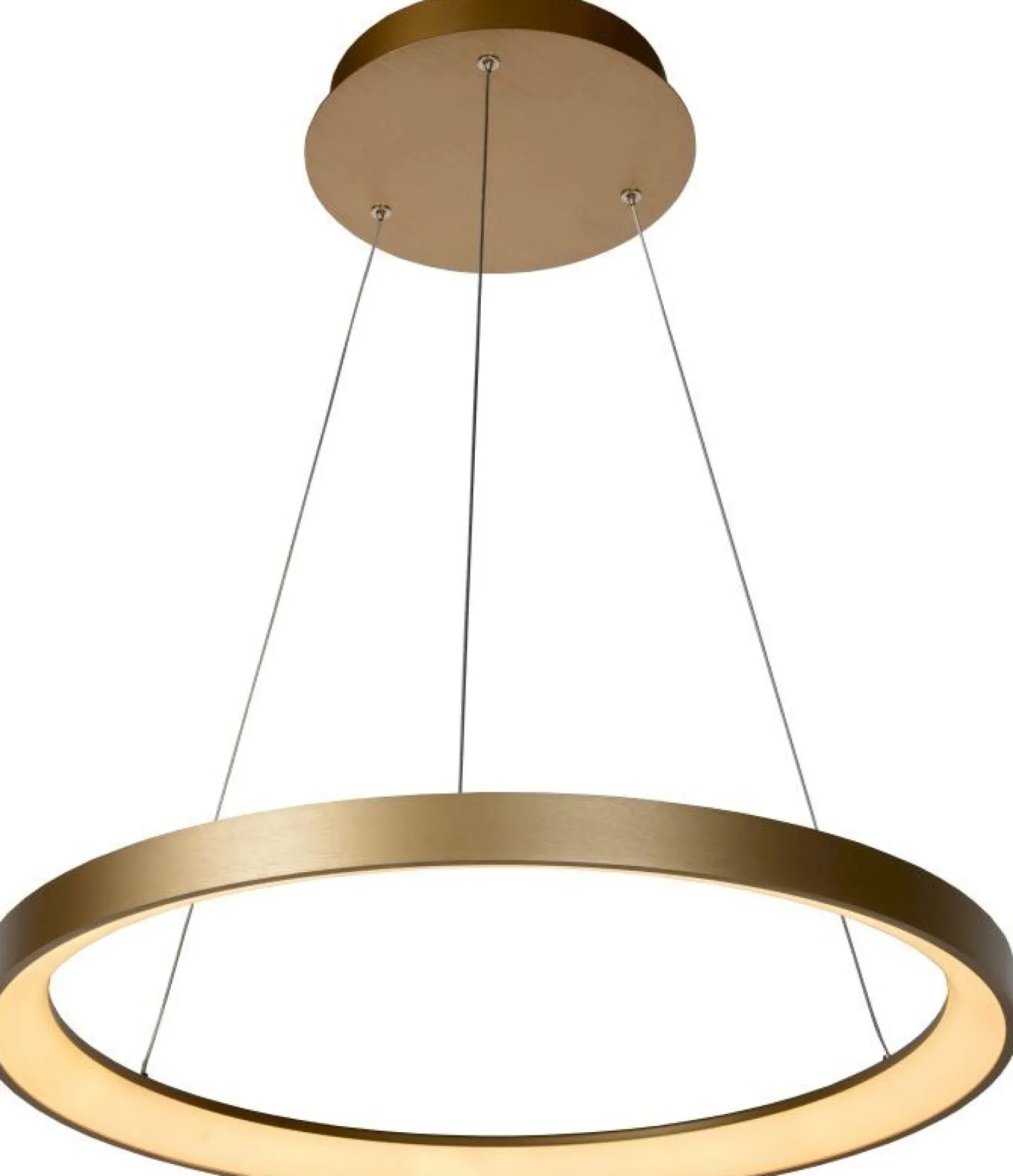 Design Hanglampen|Design Hanglampen-Lucide Vidal Hanglamp Goud