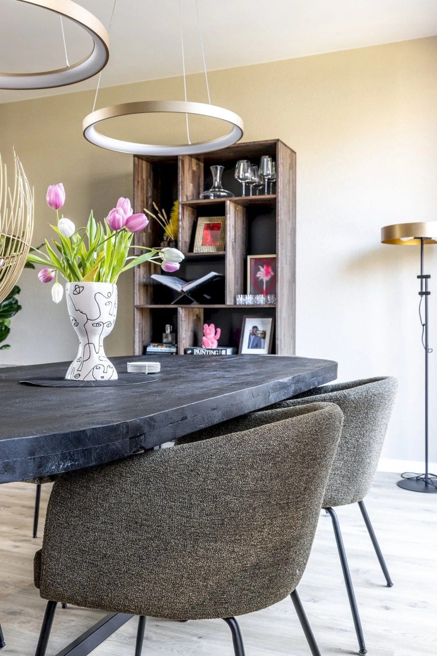Design Hanglampen|Design Hanglampen-Lucide Vidal Hanglamp Goud