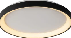 Moderne Plafondlampen|Plafondlampen-Lucide Vidal Plafondlamp Zwart