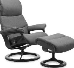 Leren Fauteuils|Relaxfauteuils-Stressless View Relaxfauteuil Grijs