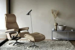 Leren Fauteuils|Relaxfauteuils-Stressless View Relaxfauteuil Grijs