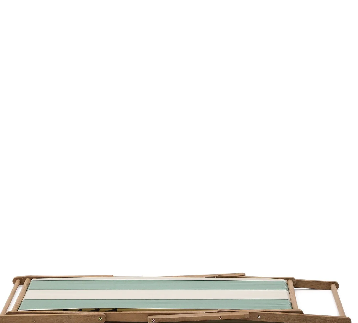 Tuinstoelen-Kave Home Vilara Strandstoel Beige, Groen